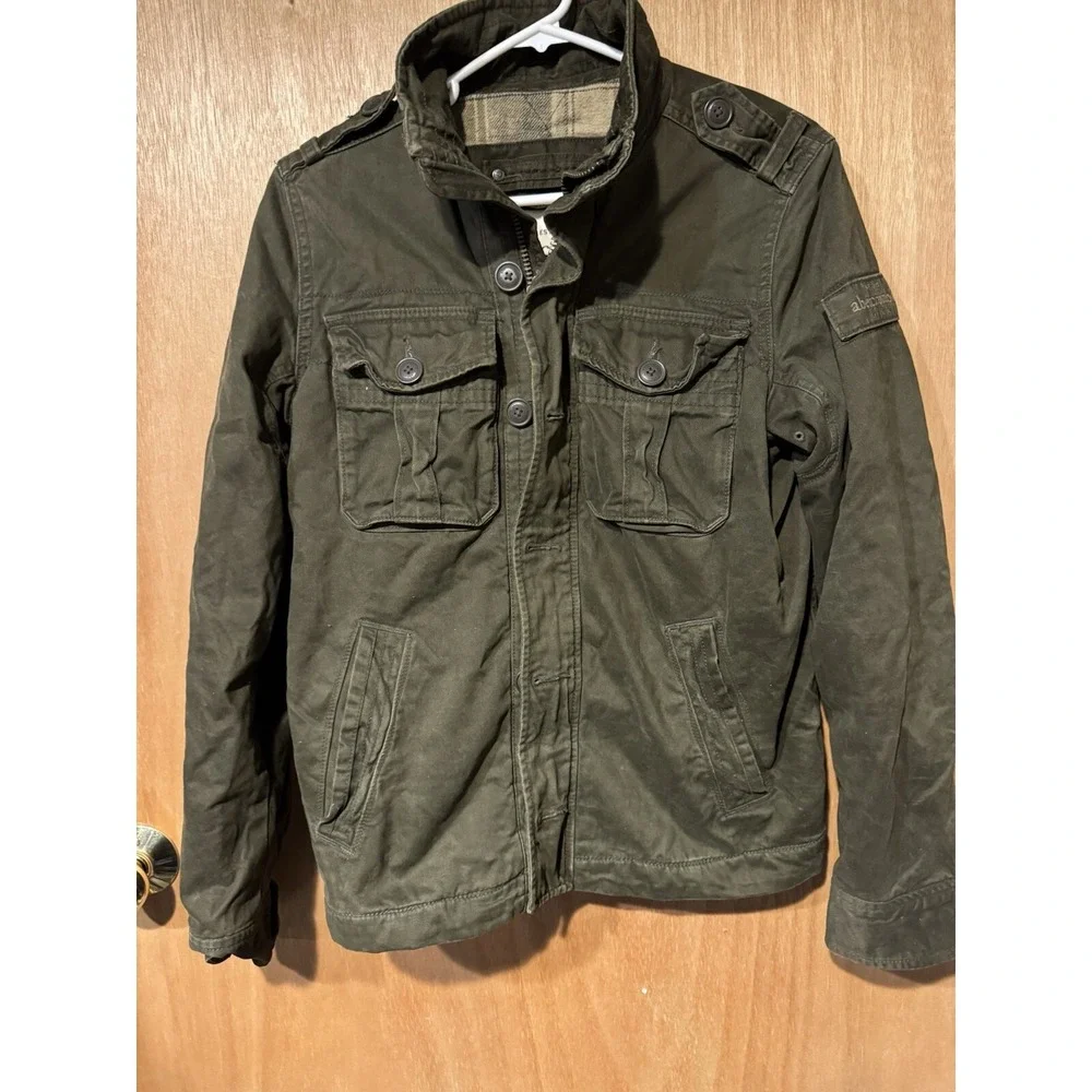 Abercrombie & Fitch Vintage Y2K Elk Lake Jacket XL Wool Flannel Lined Kids